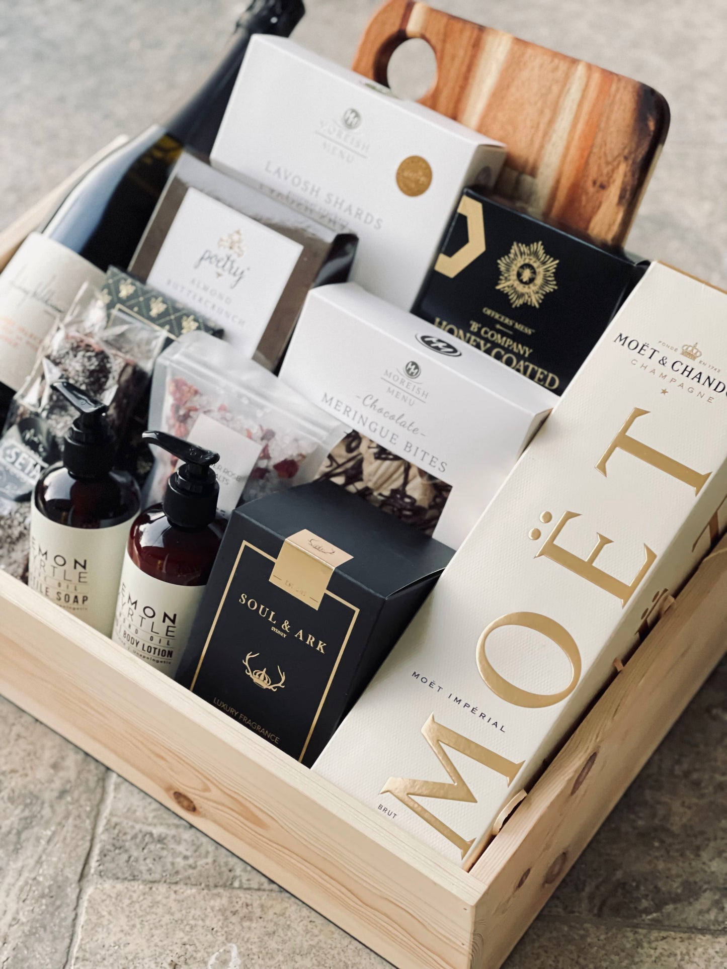 
                  
                    The Indulgence Hamper
                  
                