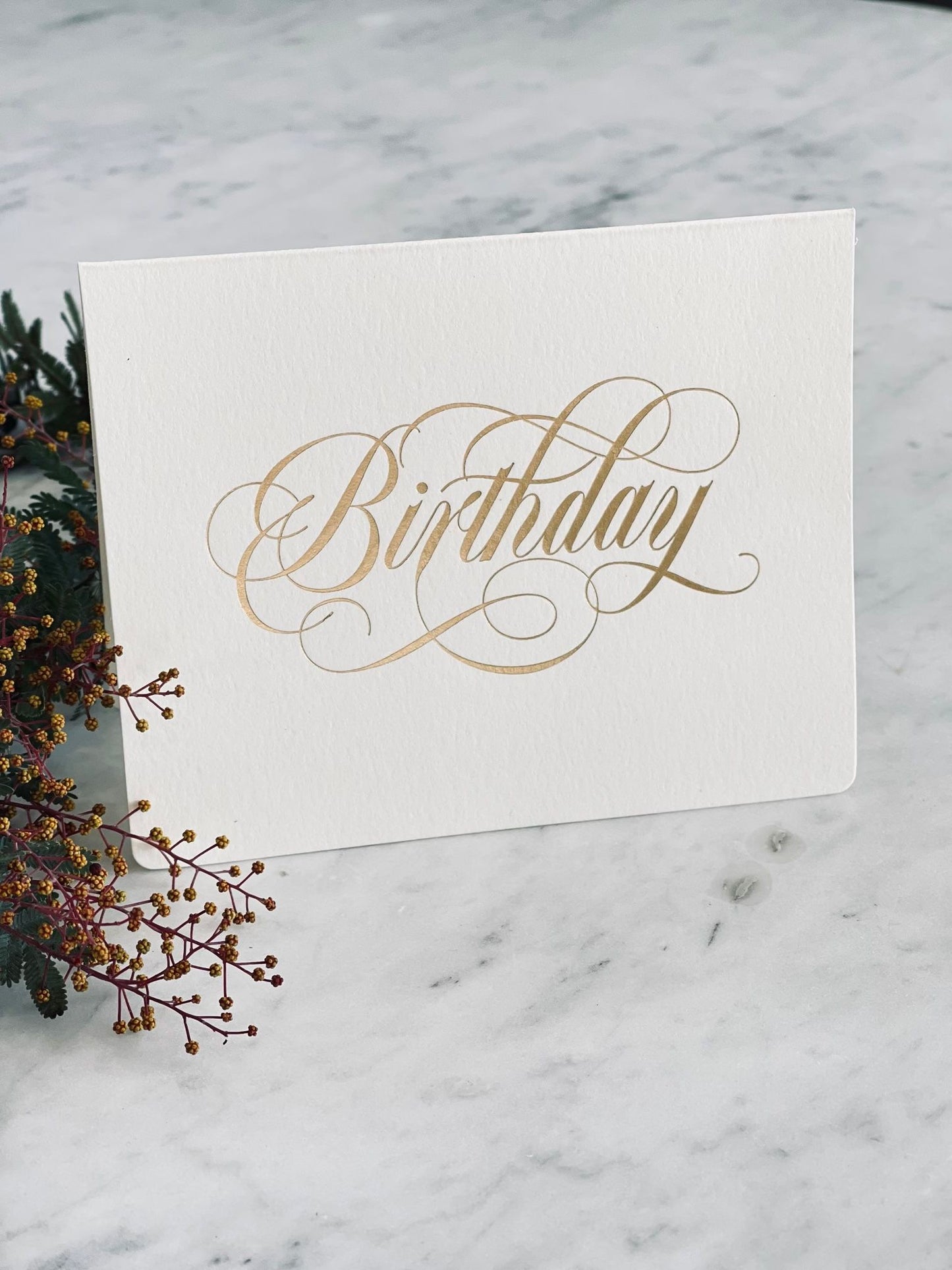 Bespoke Letterpress Birthday Card
